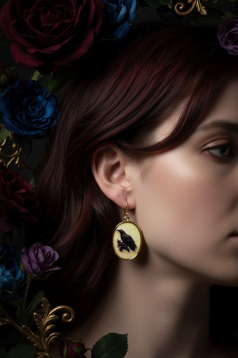 Raven Earrings
